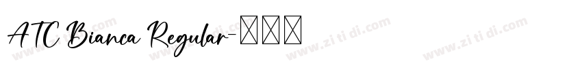 ATC Bianca Regular字体转换